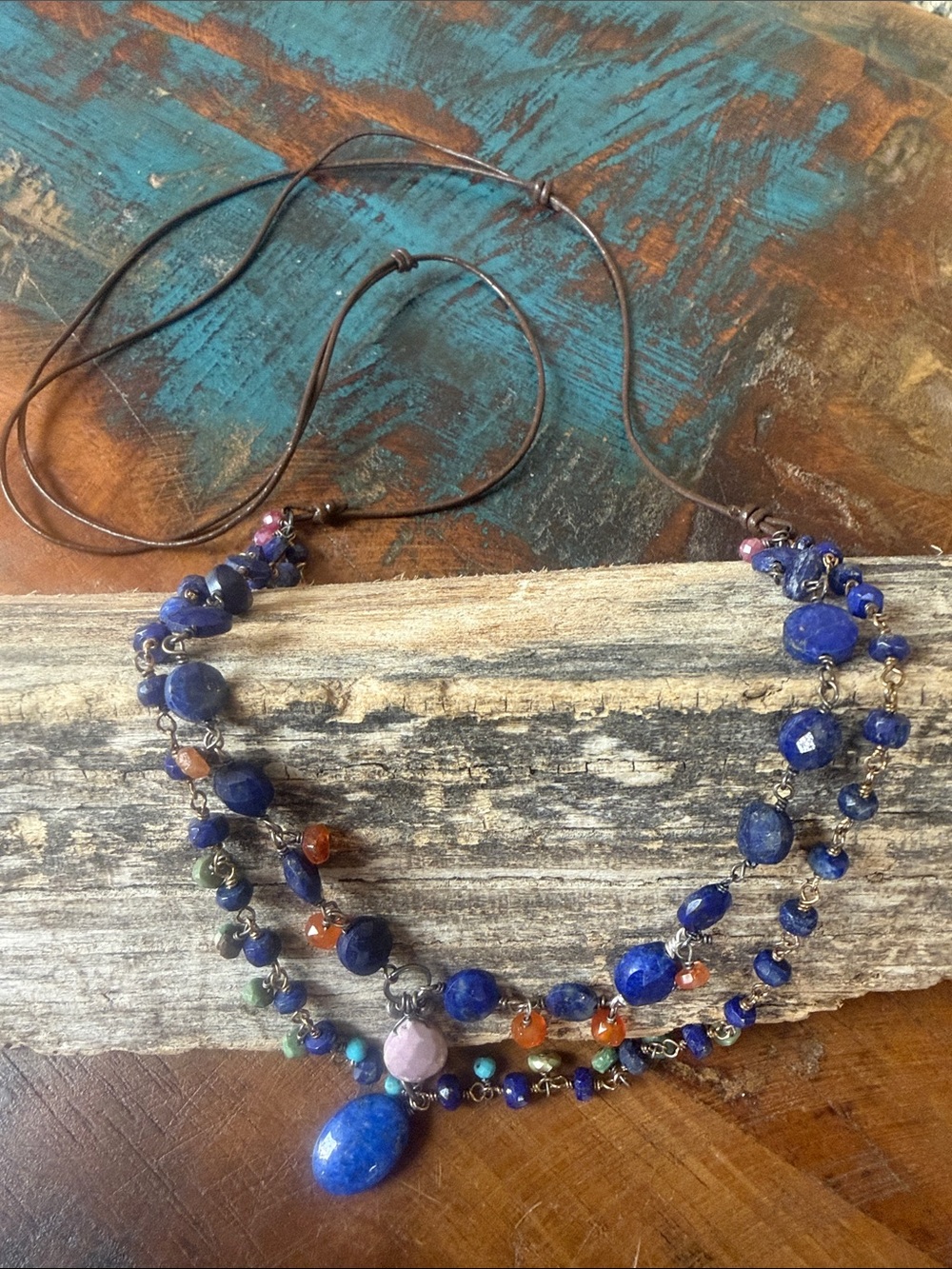 Multichroma 2 stand adjustable necklace. New withstand from Sundance.